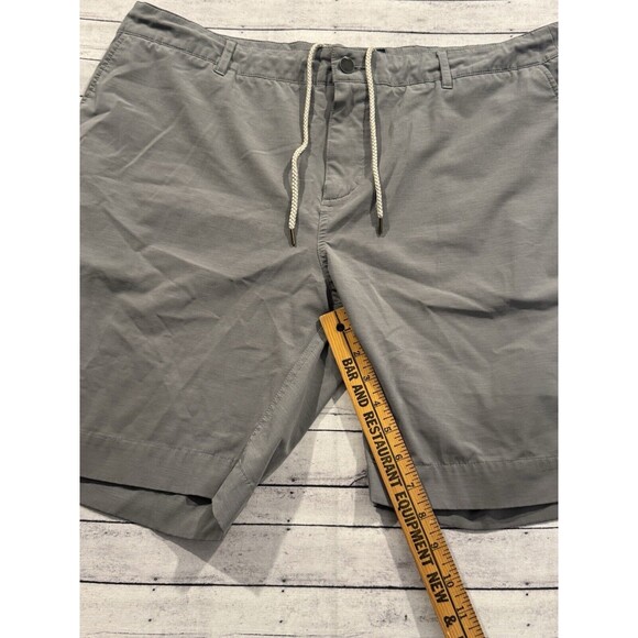 FAHERTY Mens All Day Shorts Sz 38 Heather Gray Stretch Drawstring Zip Pocket - Picture 8 of 16